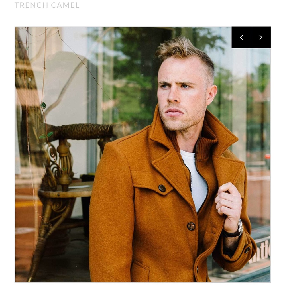 L&C The Ellis Peak Quilted Short Trench Camel